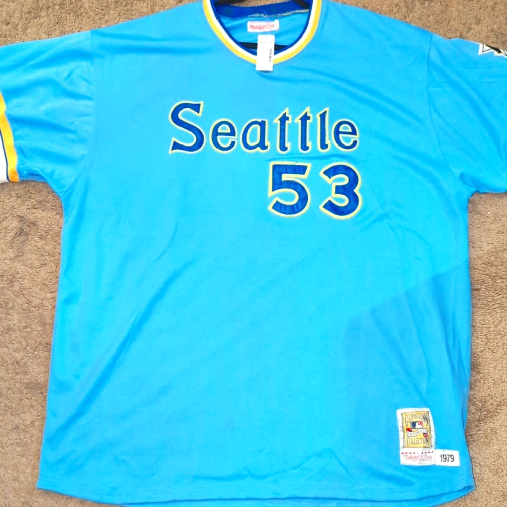 Authentic Mitchell & Ness 1979 Seattle Mariners Willie Horton Jersey 4XL NWT